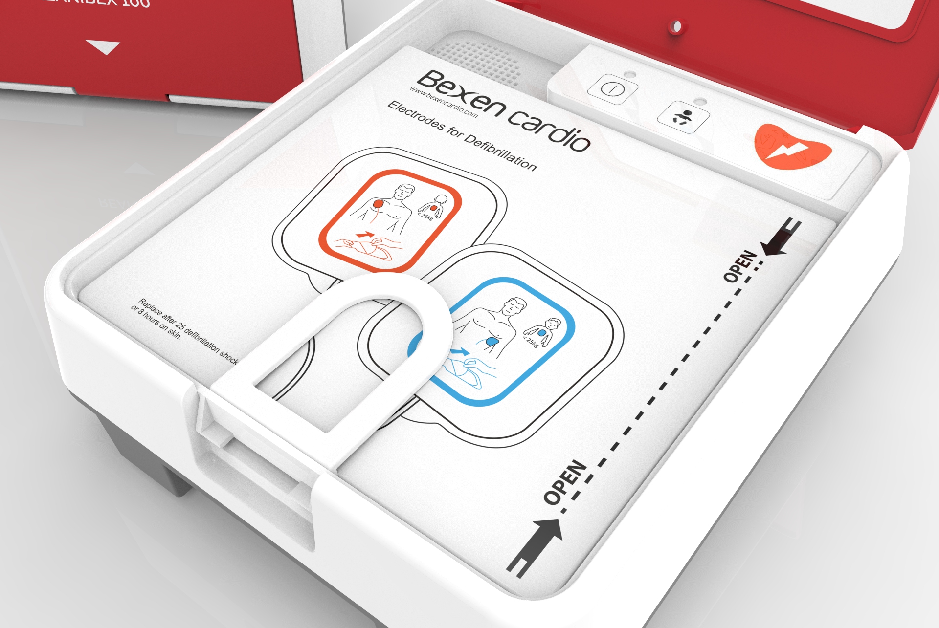 Electrode défibrillateur Reanibex 100
